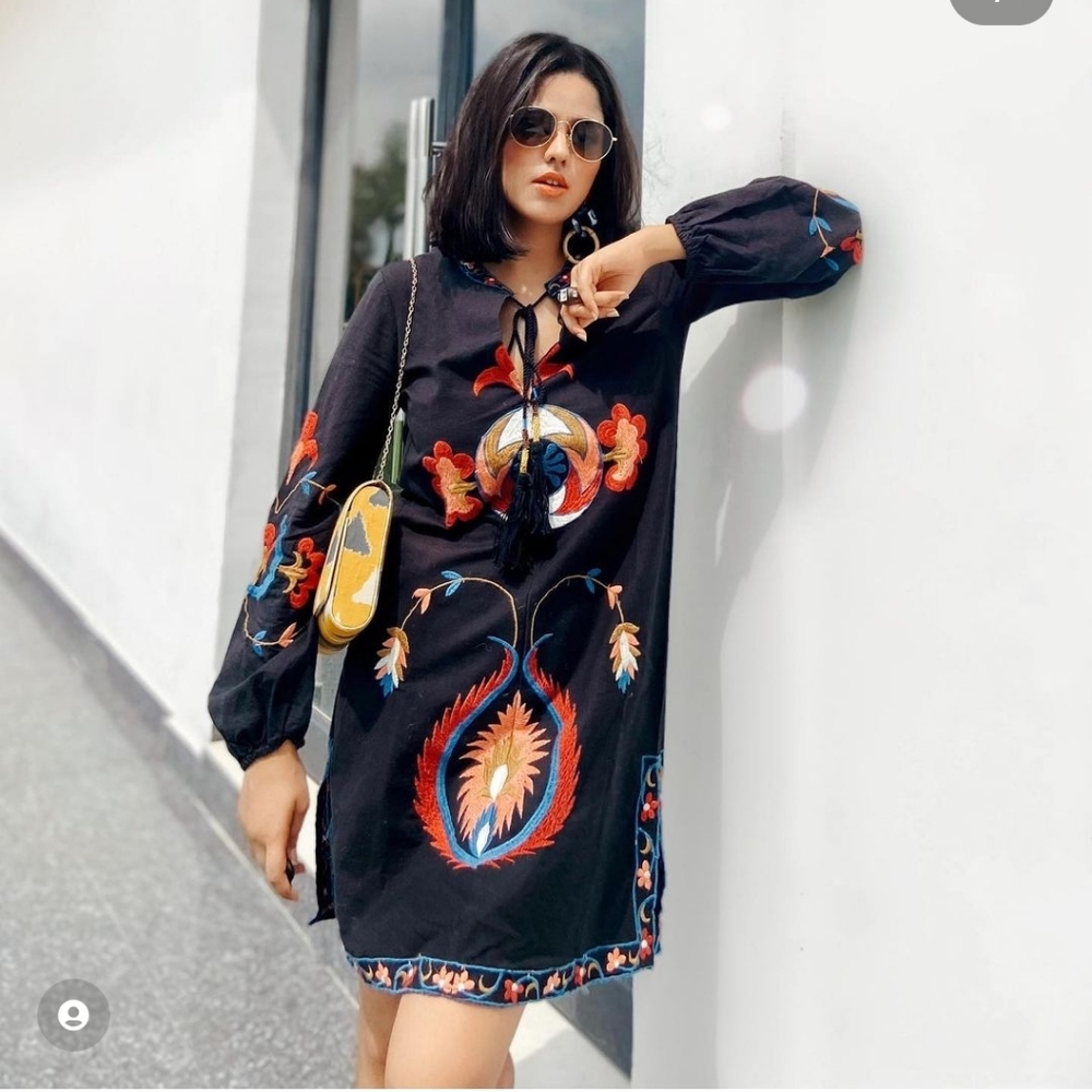Zara Embroidered dress
